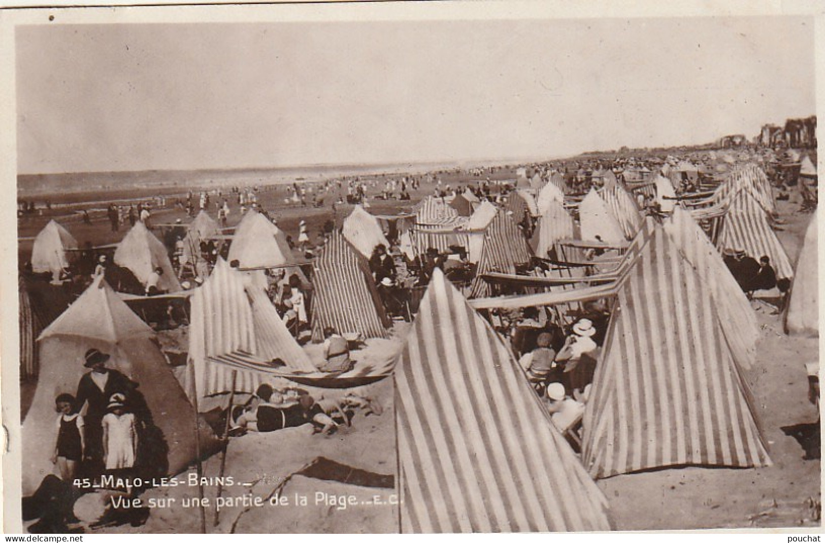 ZY 79-(59) MALO LES BAINS - VUE SUR UNE PARTIE DE LA PLAGE - 2 SCANS - Malo Les Bains