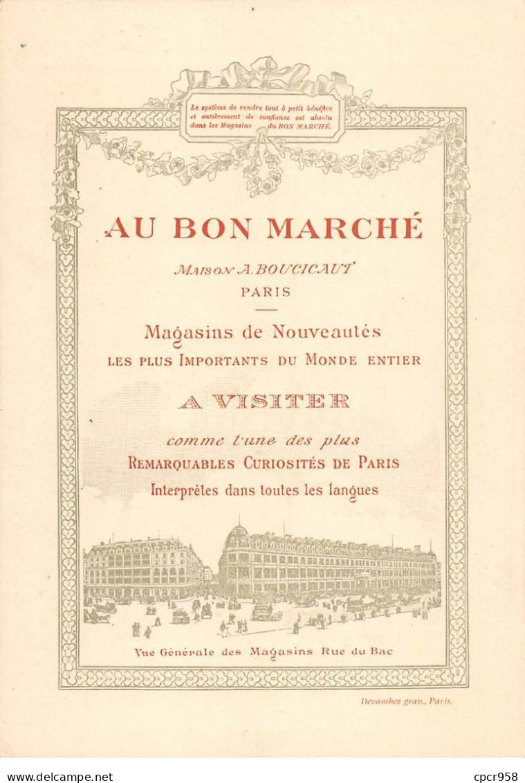 Chromos.AM15491.18x13 Cm Environ.Au Bon Marché.La Marchande à La Toilette - Au Bon Marché