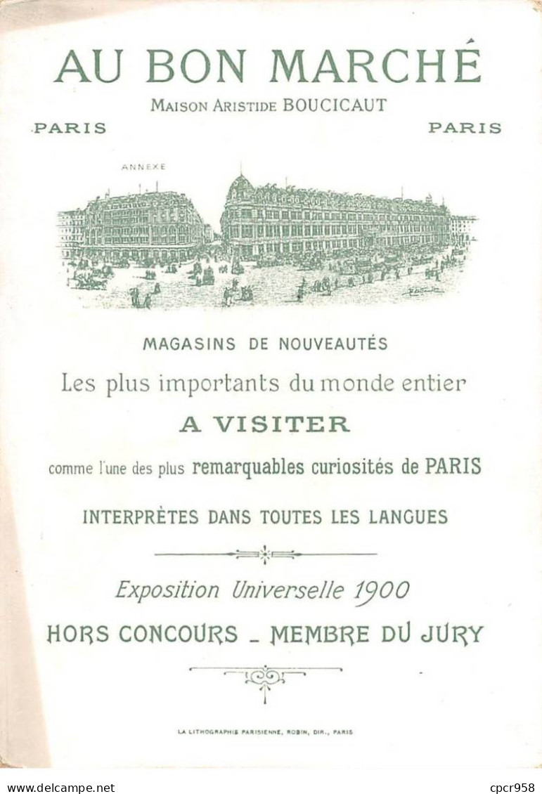 Chromos.AM15441.16x11 Cm Environ.Au Bon Marché.Les Souhaits Ridicules.N°4.Il Dit : Pendant Que Nous Avons Si Bonne... - Au Bon Marché