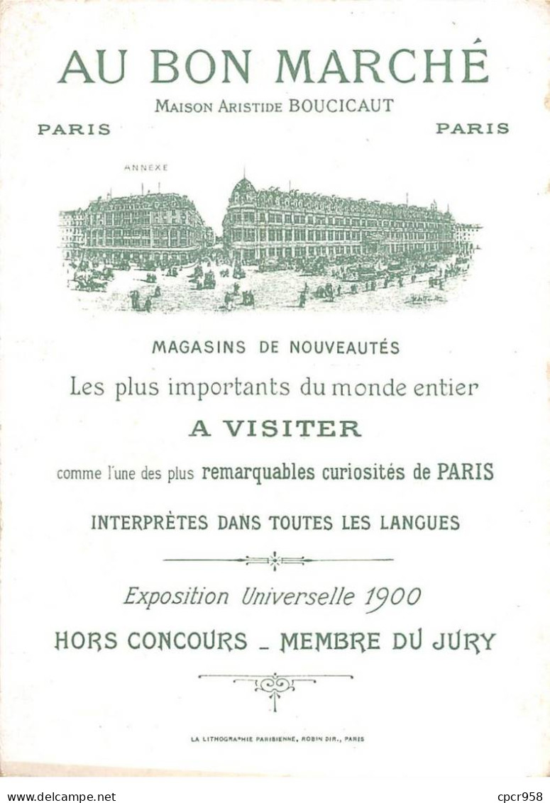 Chromos.AM15420.16x11 Cm Environ.Au Bon Marché.N°2.Les Souhaits Ridicules.Un Jour Dans Le Bois, Jupiter Lui Apparut... - Au Bon Marché