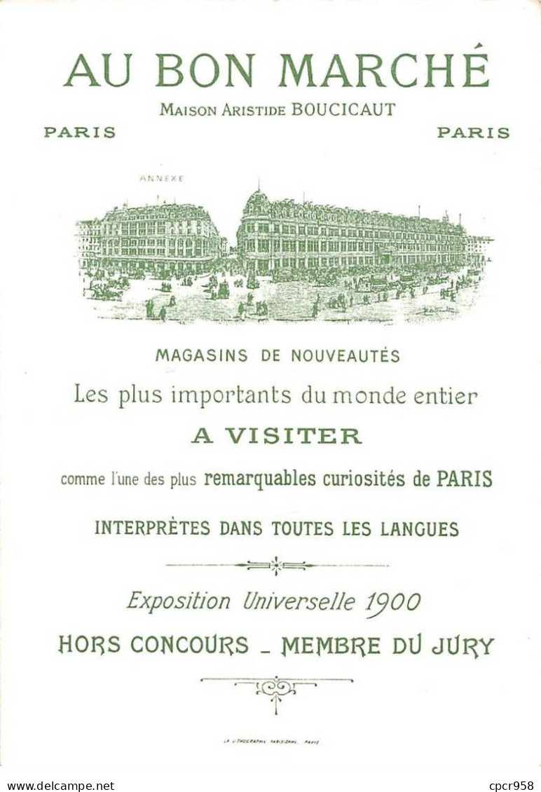 Chromos.AM15412.16x11 Cm Environ.Au Bon Marché.N°6.Riquet à La Houppe.Dès Le Lendemain Les Noces Furent Faites... - Au Bon Marché