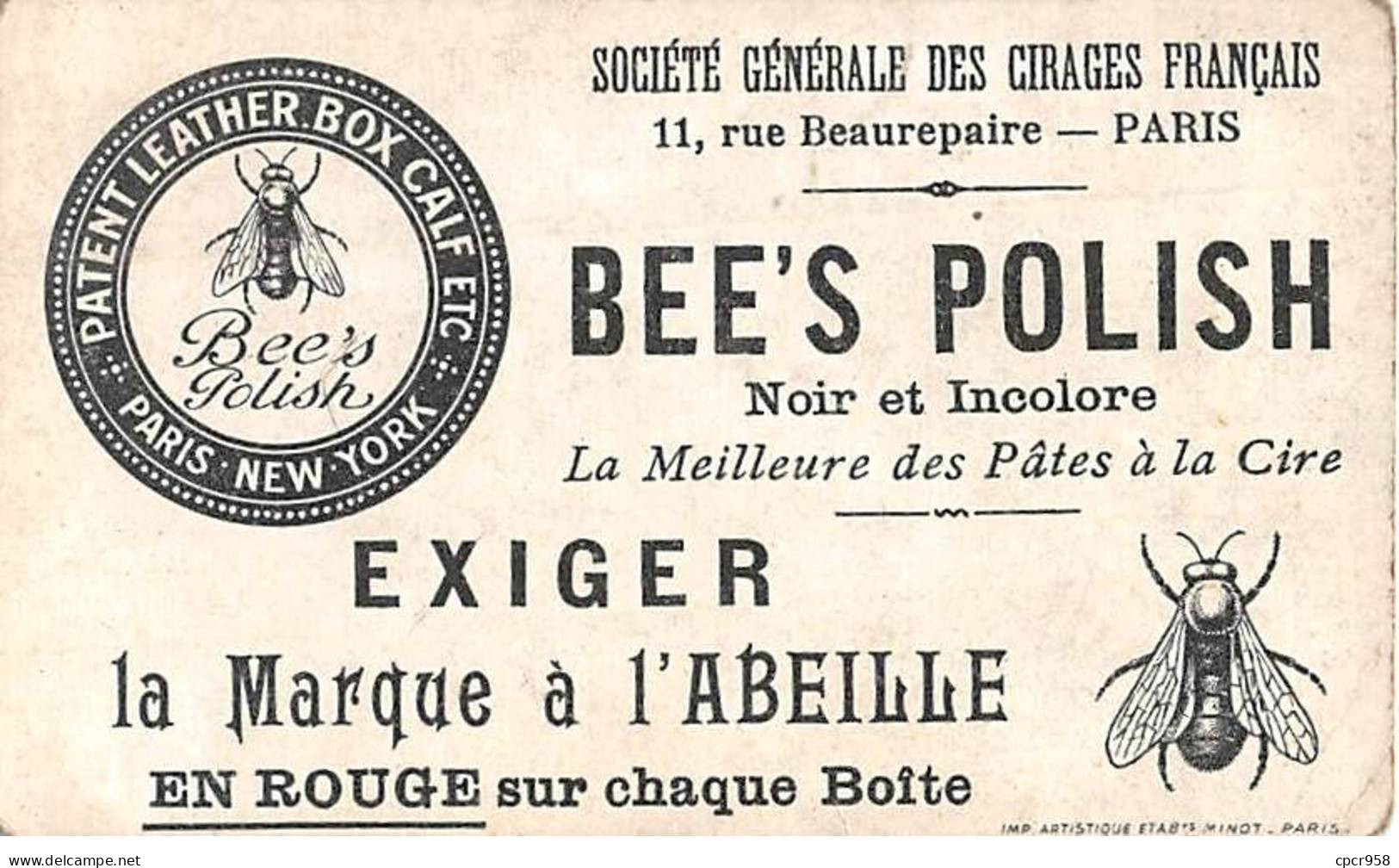 Chromos.AM16341.6x10 Cm Environ.Bee's Polish.Société Générale Des Cigares Français.Transmission De La Force à Distance - Sonstige & Ohne Zuordnung