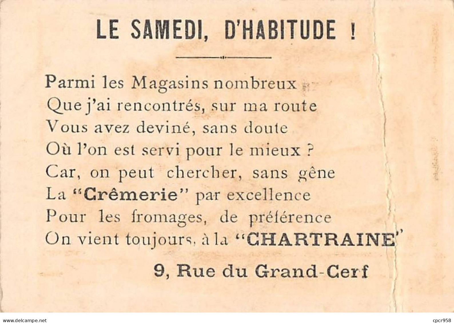Chromos.AM15290.8x11 Cm Environ.Crêmerie.Chartraine.Gardes Françaises, Louis XV - Sonstige & Ohne Zuordnung
