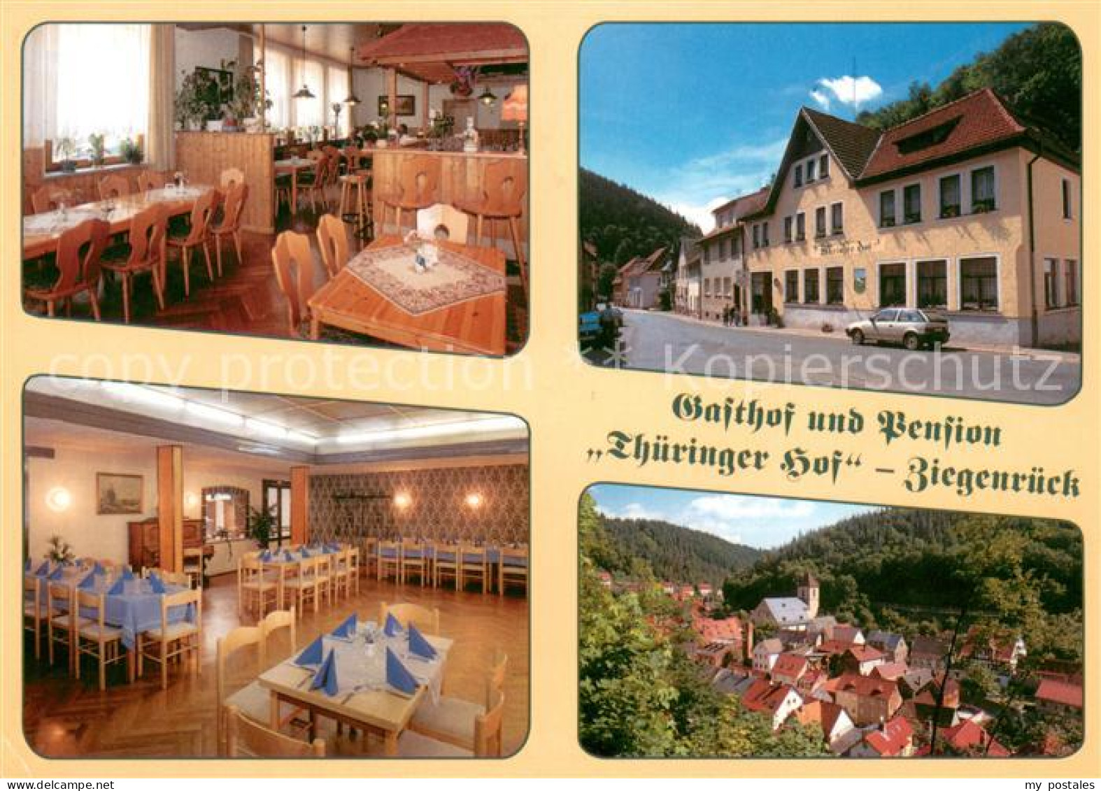 73651685 Ziegenrueck Gasthof Pension Thueringer Hof Restaurant Ortsansicht Mit K - Ziegenrück