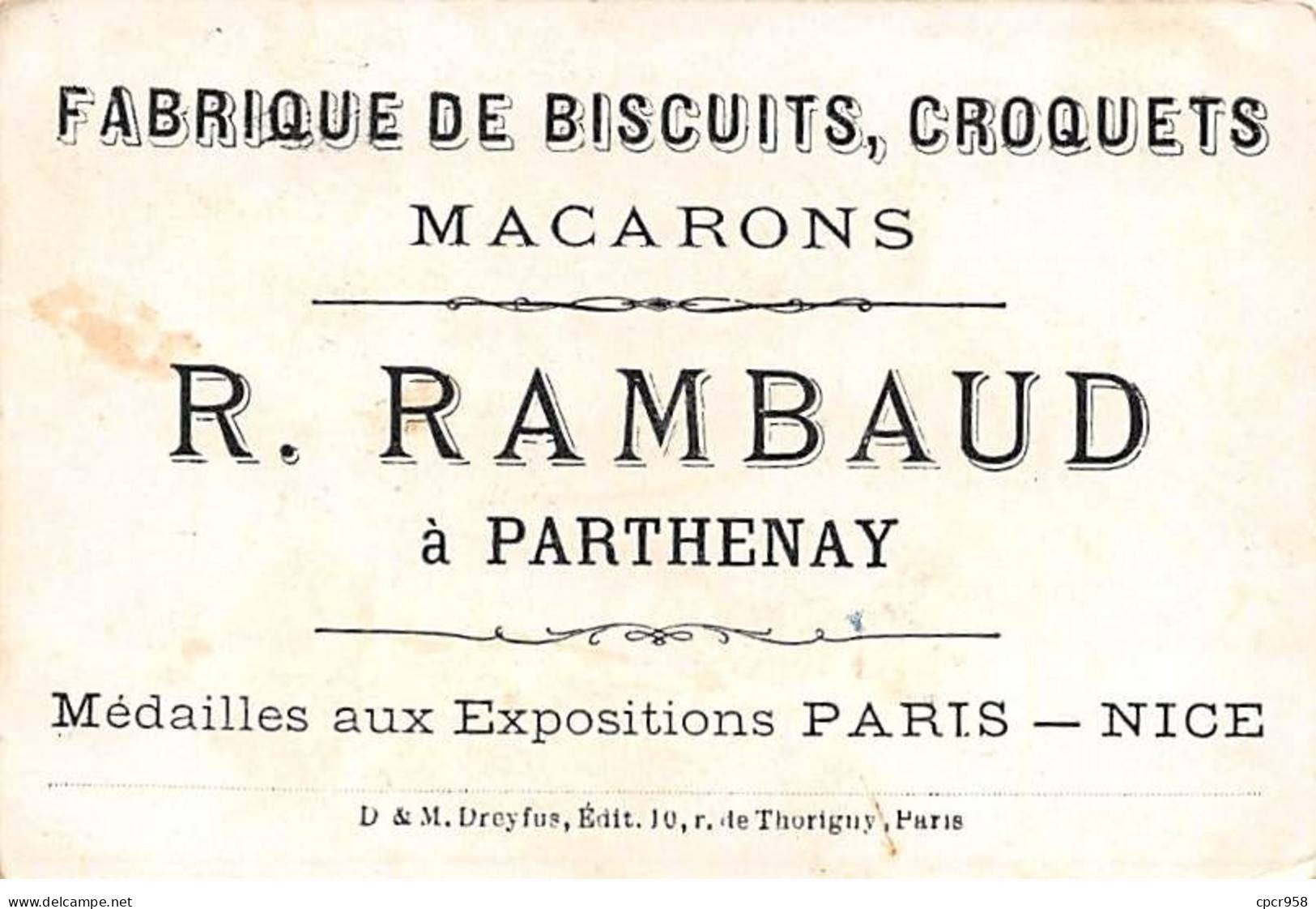 Chromos.AM15056.6x9 Cm Environ.Rambaud.Enfants Sur Une Plage à Côté De Leur Barque - Altri & Non Classificati