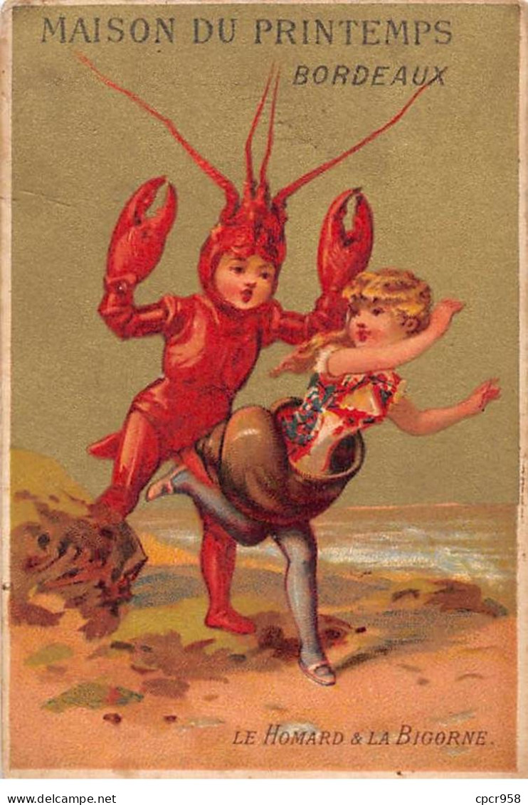 Chromos.AM15049.6x9 Cm Environ.Maison Du Printemps.Le Homard Et La Bigorne - Sonstige & Ohne Zuordnung