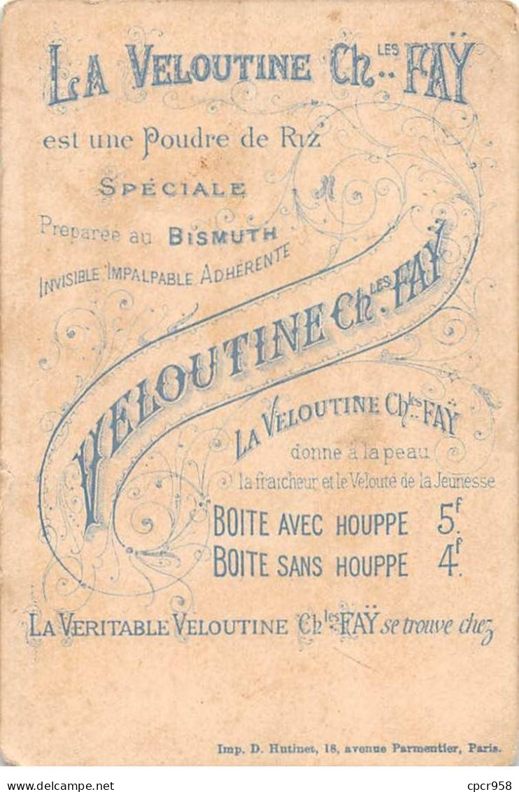 Chromos.AM15037.6x9 Cm Environ.La Veloutine.Poudre De Riz.9.Rue De La Paix.femme Mettant De La Poudre Sur Un Tableau - Sonstige & Ohne Zuordnung