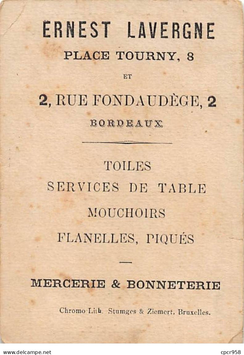 Chromos.AM15033.6x9 Cm Environ.Ernest Lavergne.Mercerie.Il Pleu Il Pleut Bergère.Deux Femmes Sous La Pluie - Sonstige & Ohne Zuordnung