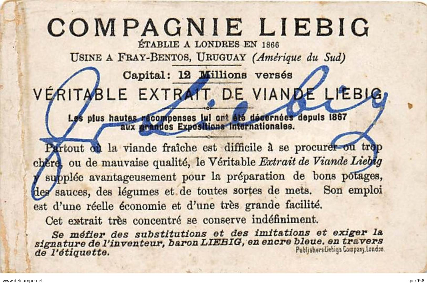 Chromos.AM16129.7x10 Cm Environ.Liebig.Christophe Colomb.Tombe En Disgrâce, Il Revient Chargé De Fers - Liebig