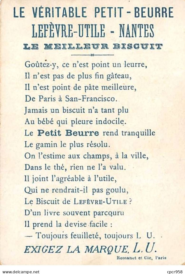 Chromos.AM15004.6x9 Cm Environ.Lefèvre-utile.Petit Beurre.Le Chagrin.Enfants En Classe Pleurant.Bonnet D'âne - Other & Unclassified