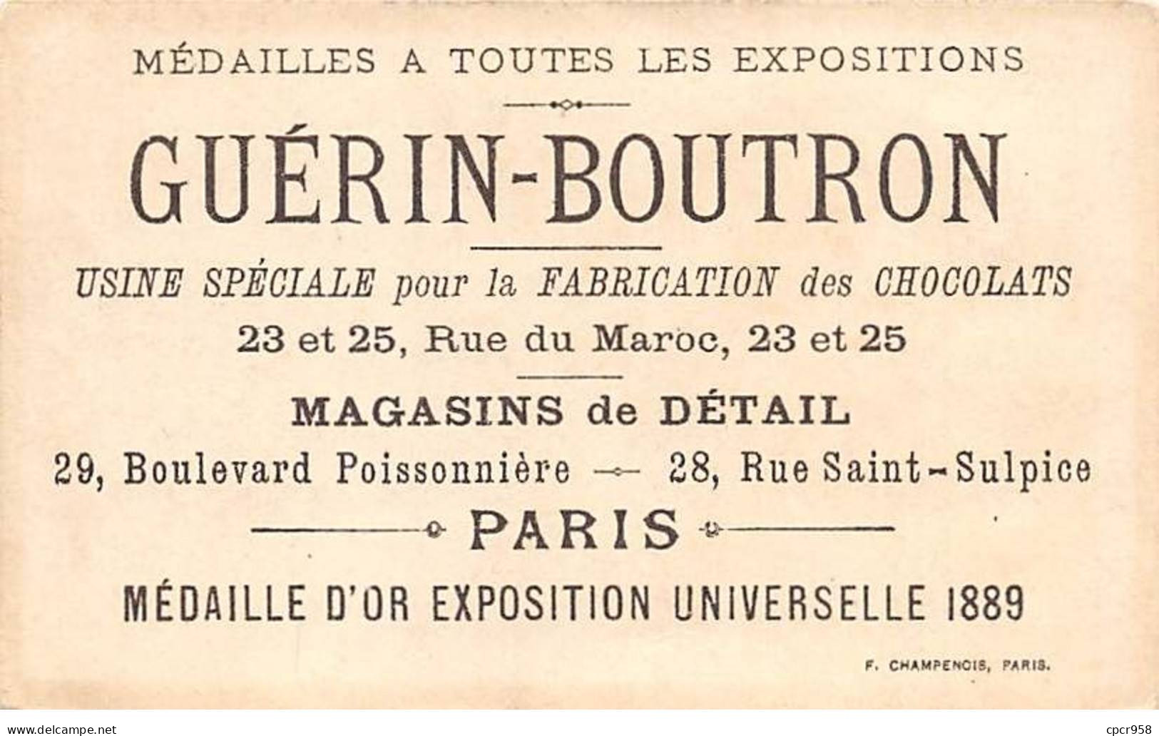 Chromos.AM13497.Guérin-Boutron.10x6 Cm Environ.Jeu De Ballon - Guérin-Boutron