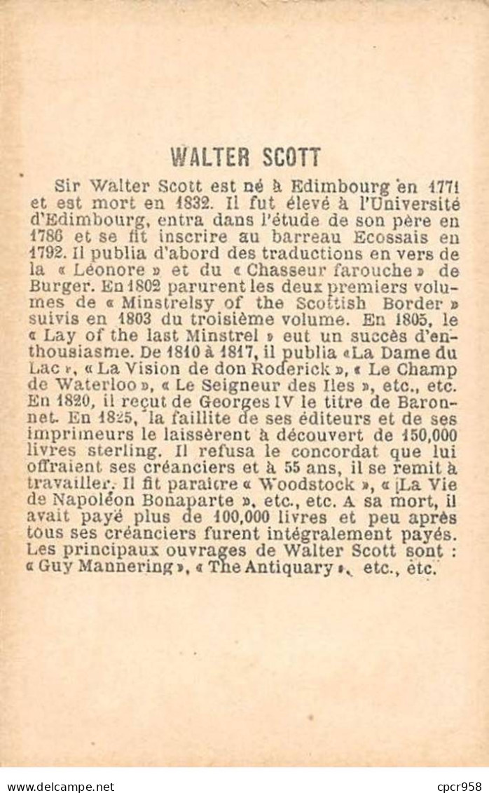 Chromos.AM15584.6x9 Cm Environ.Walter Scott - Sonstige & Ohne Zuordnung