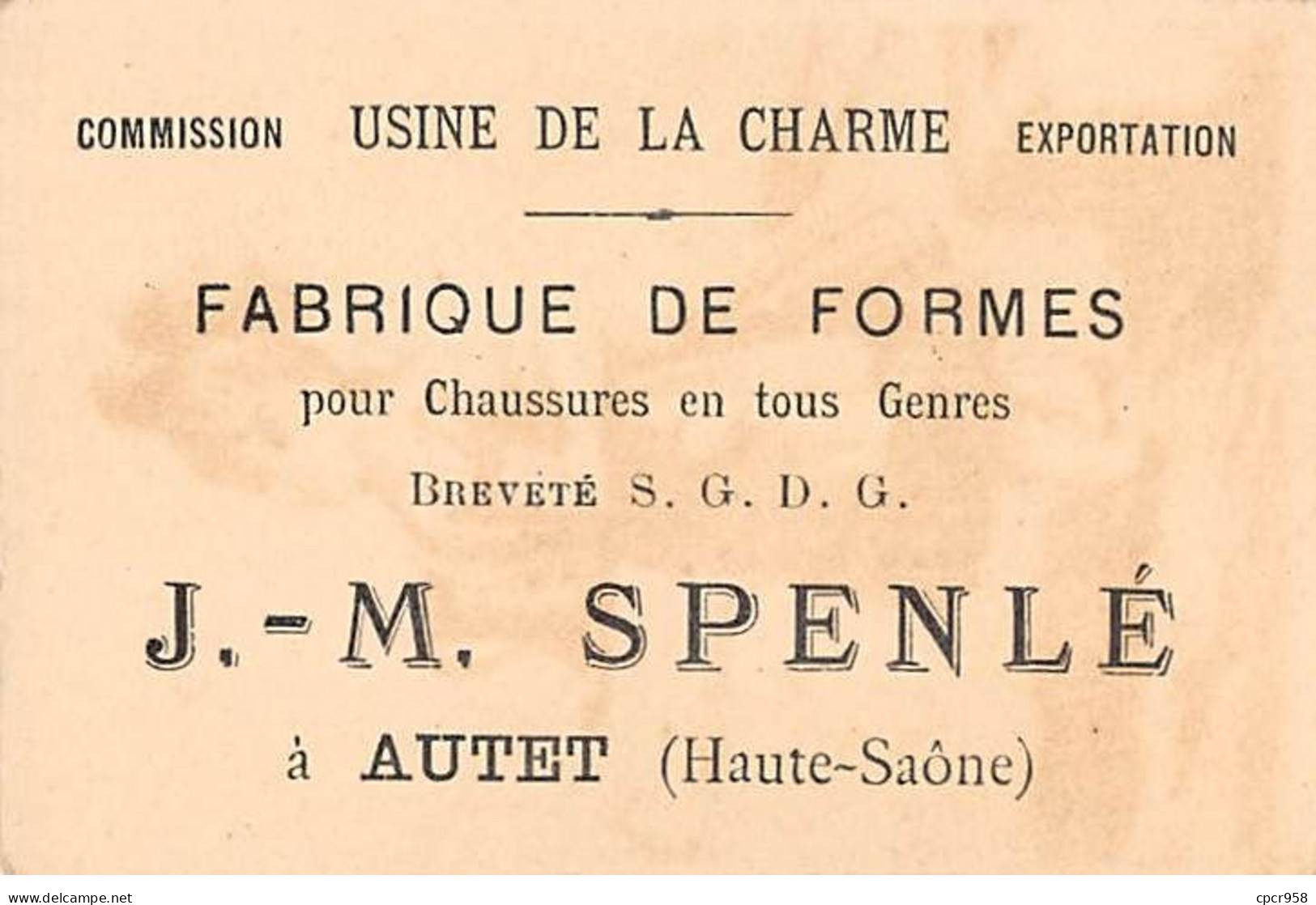 Chromos.AM14986.6x9 Cm Environ.Usine De La Charme.Chaussures.Suissesse - Sonstige & Ohne Zuordnung