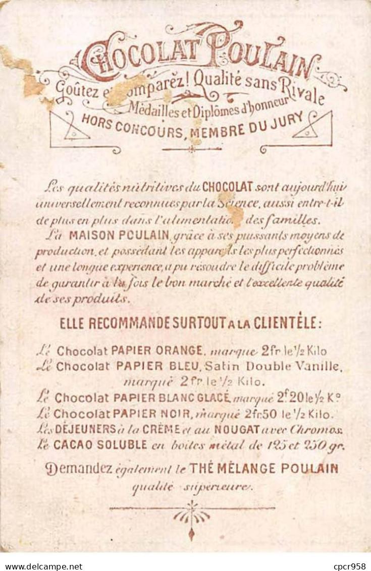 Chromos.AM14976.6x9 Cm Environ.Poulain.N°9.Danses Au XVIII Ième Siècle - Poulain