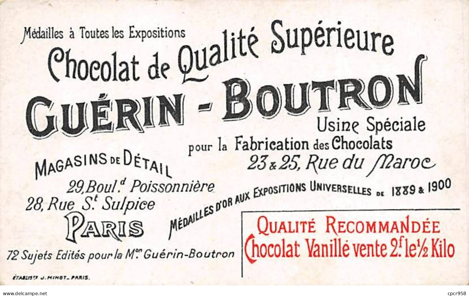 Chromos.AM13478.Guérin-Boutron.10x6 Cm Environ.Les Différentes Industries.Fabrication De La Porcelaine.Le Tournage - Guérin-Boutron