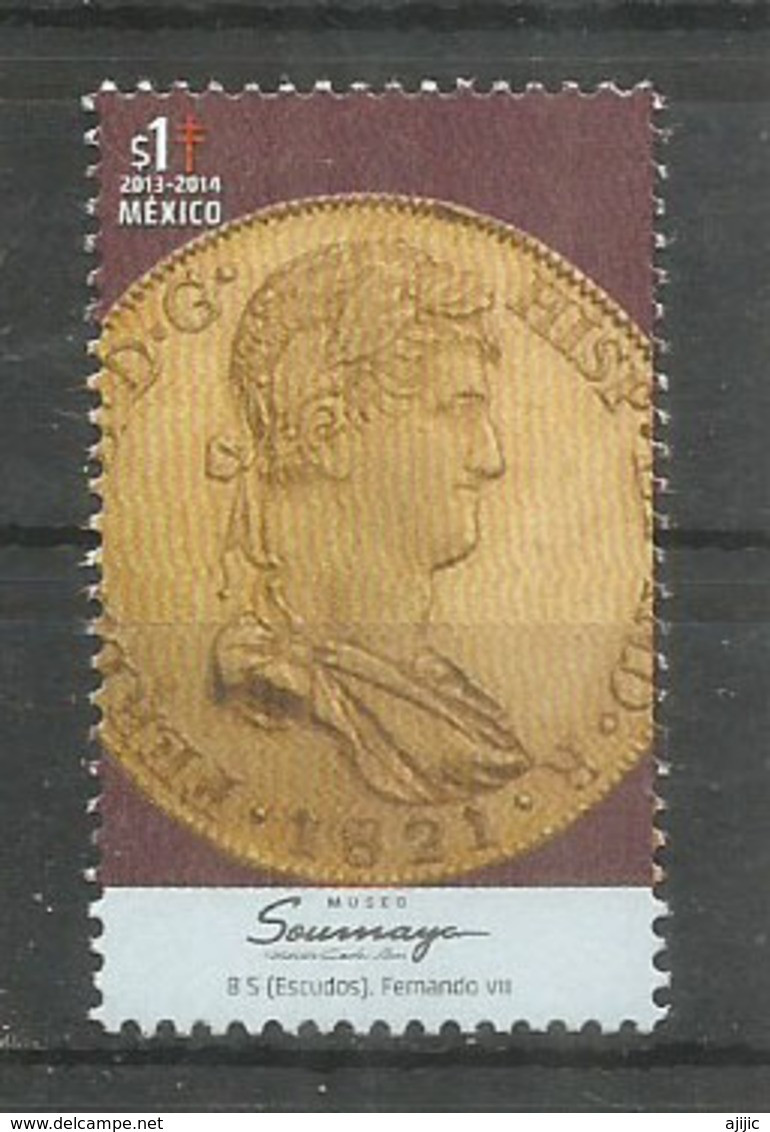 MEXIQUE. FERNANDO VII. 8 ESCUDOS 1821. MEXICO., Timbre Neuf ** - Mexique