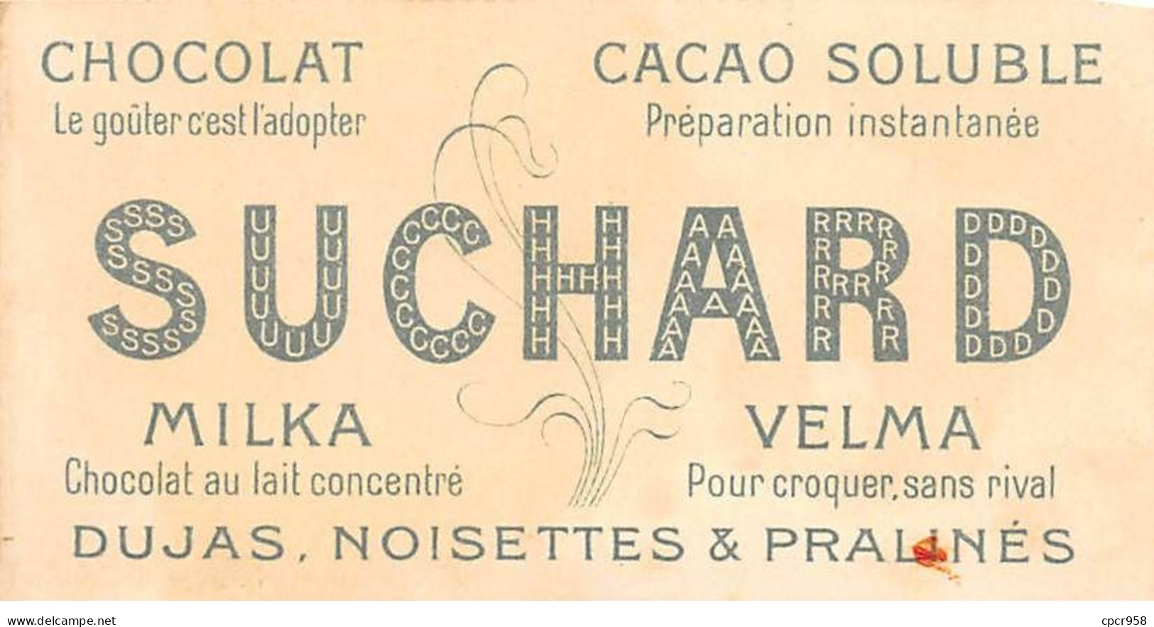 Chromos.AM13416.Suchard.10x6 Cm Environ.Petit Chien Défendant Sa Niche Contre Un Plus Gros Chien - Suchard