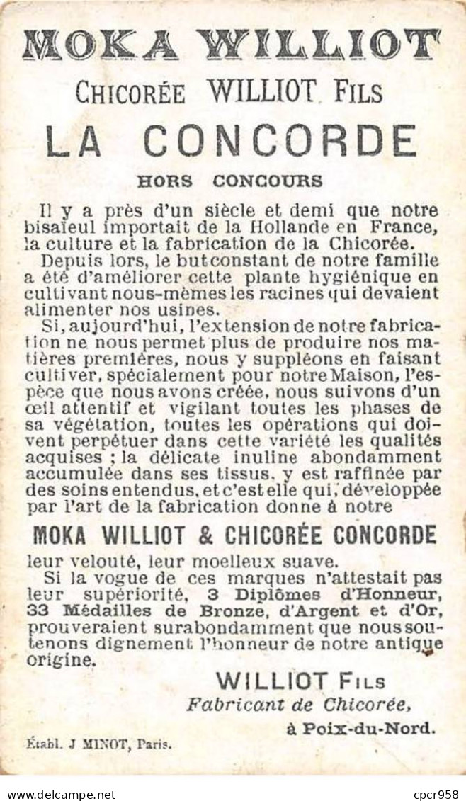 Chromos.AM16205.6x10 Cm Environ.Moka.Williot.Ou Vas-tu Bébé Avec Ton Nouveau Polichinelle ? - Tè & Caffè