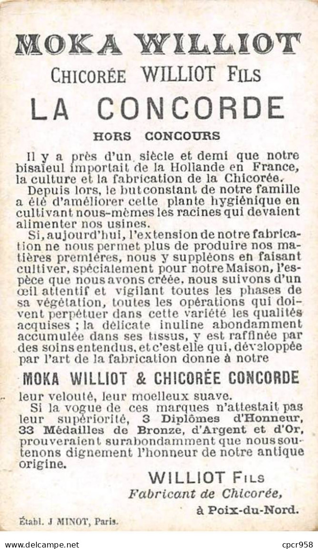 Chromos.AM16201.6x10 Cm Environ.Moka.Williot.Peintre.Vous Dites Que Le Propriétaire Me Donne Congé ? - Tè & Caffè