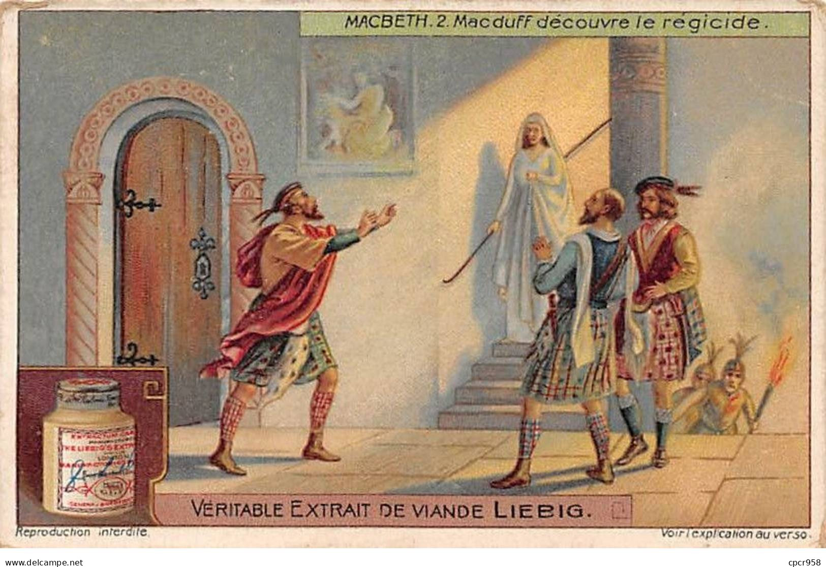 Chromos.AM13144.Liebig.MACBETH.2.Macduff Découvre Le Régicide - Liebig