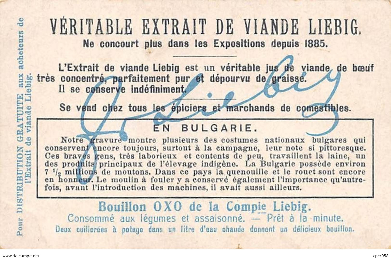 Chromos.AM16151.7x11 Cm Environ.Liebig.En Bulgarie.Femmes Travaillant La Laine.Moulin à Foulon - Liebig