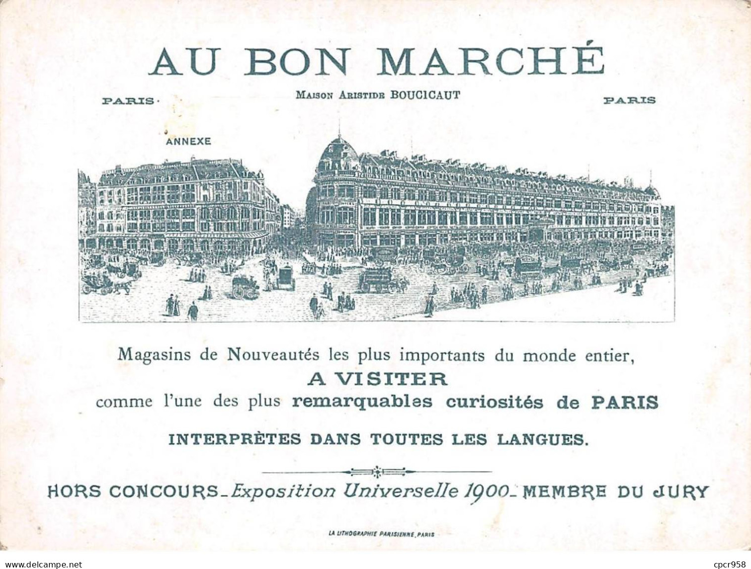 Chromos.AM16757.11x16 Cm Environ.Au Bon Marché.La Belle Au Bois Dormant.N°5.Le Prince Entre Dans Une Chambre... - Au Bon Marché