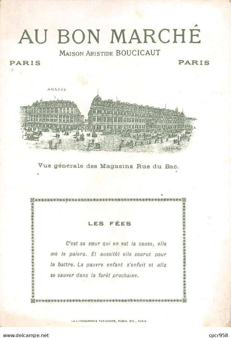 Chromos.AM16745.11x16 Cm Environ.Au Bon Marché.Les Fées.N°7 - Au Bon Marché