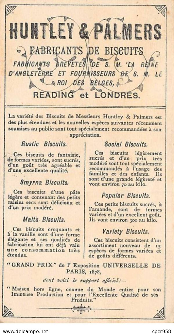 Chromos.AM16652.7x13 Cm Environ.Huntley Et Palmers.Biscuits.Chinois - Otros & Sin Clasificación