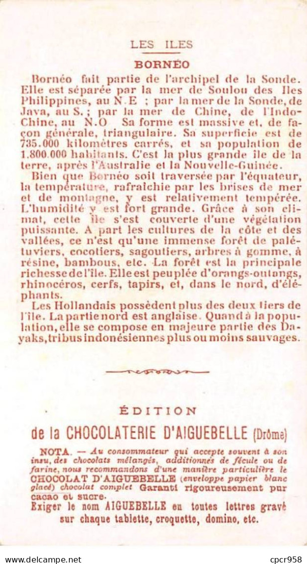 Chromos.AM13628.Aiguebelle.11x6 Cm Environ.Les Iles.Bornéo - Aiguebelle