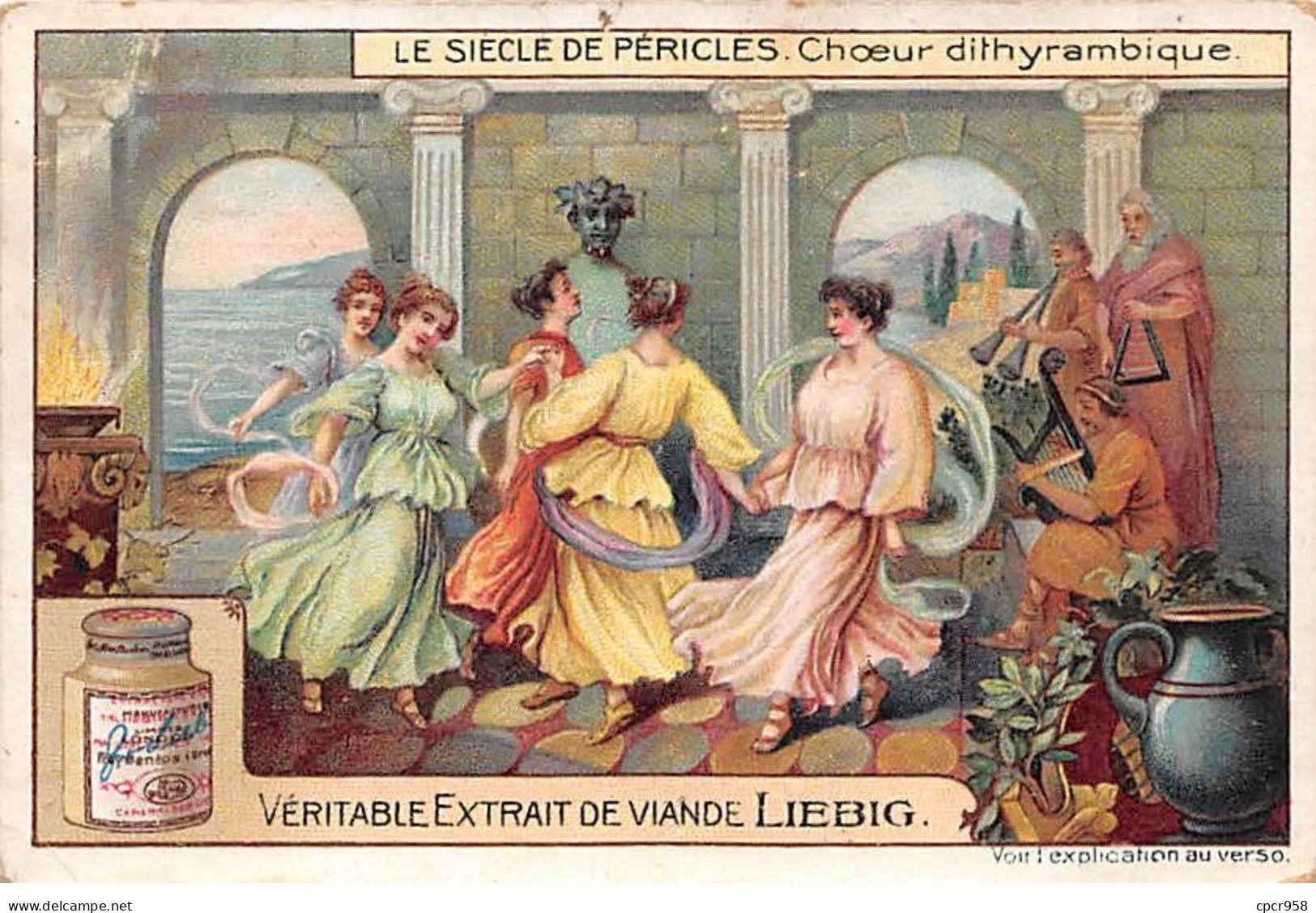 Chromos.AM13281.Liebig.Le Siècle De Périclès.Choeur Dithyrambique - Liebig