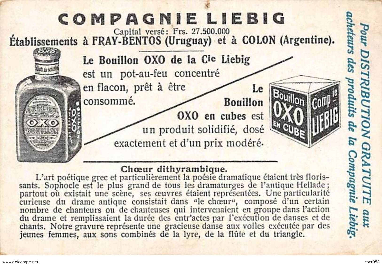 Chromos.AM13281.Liebig.Le Siècle De Périclès.Choeur Dithyrambique - Liebig