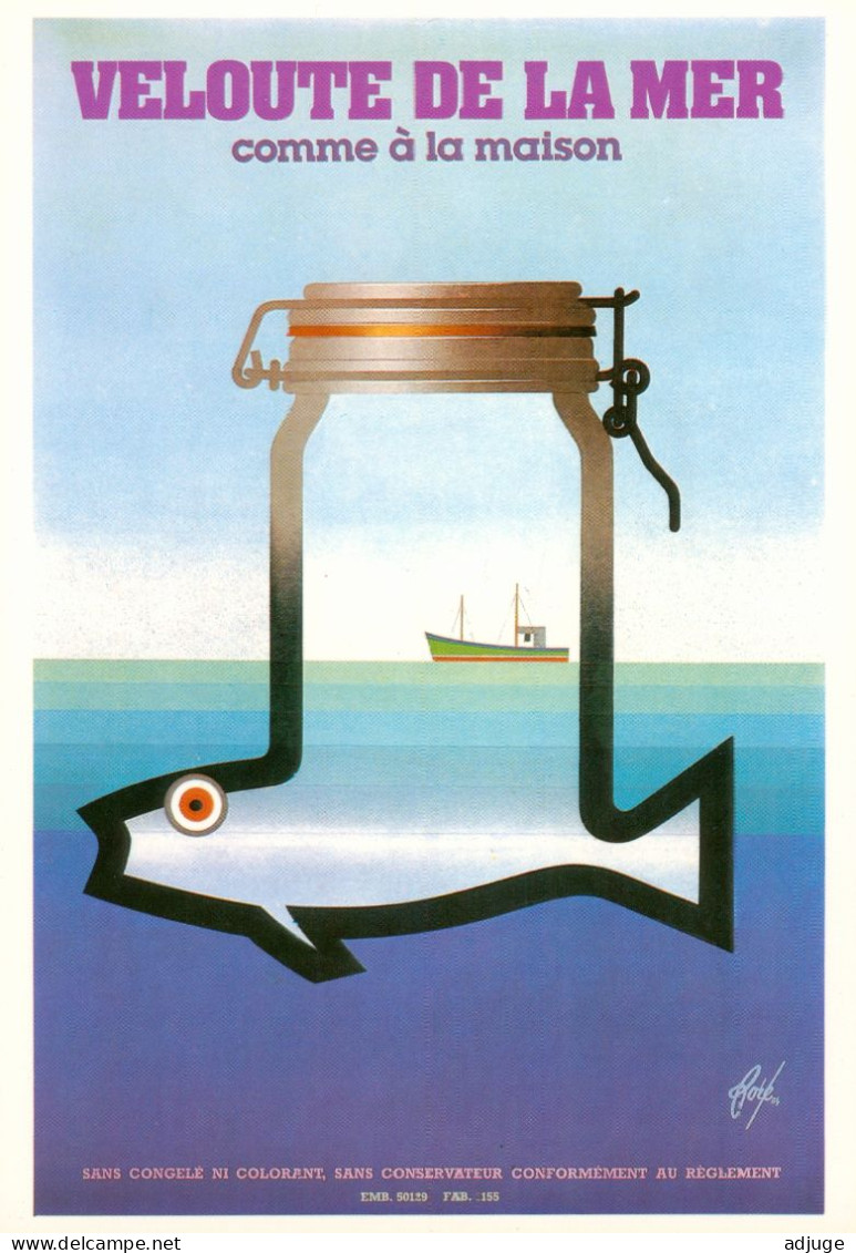 CPM- Illustrateur Affichiste FORÉ - Publicité "Velouté De La Mer" Soupe De Poissons "Laulier" 1984* TBE - Fore