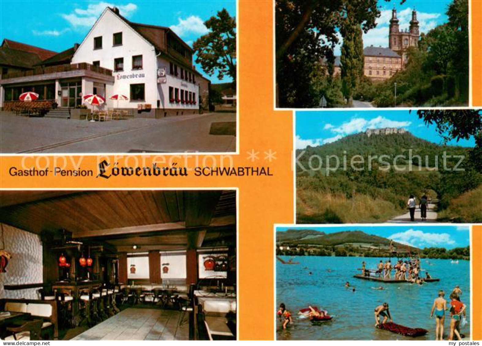 73651632 Schwabthal Gasthof Pension Loewenbraeu Restaurant Kirche Landschaftspan - Staffelstein