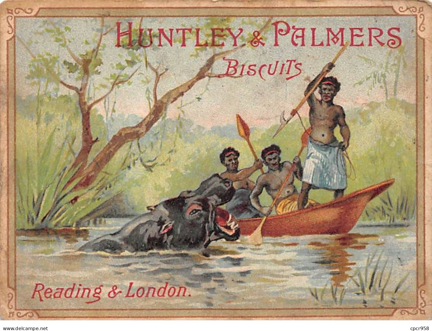 Chromos.AM16553.8x11 Cm Environ.Huntley Et Palmers.Biscuits.Reading Et London - Autres & Non Classés