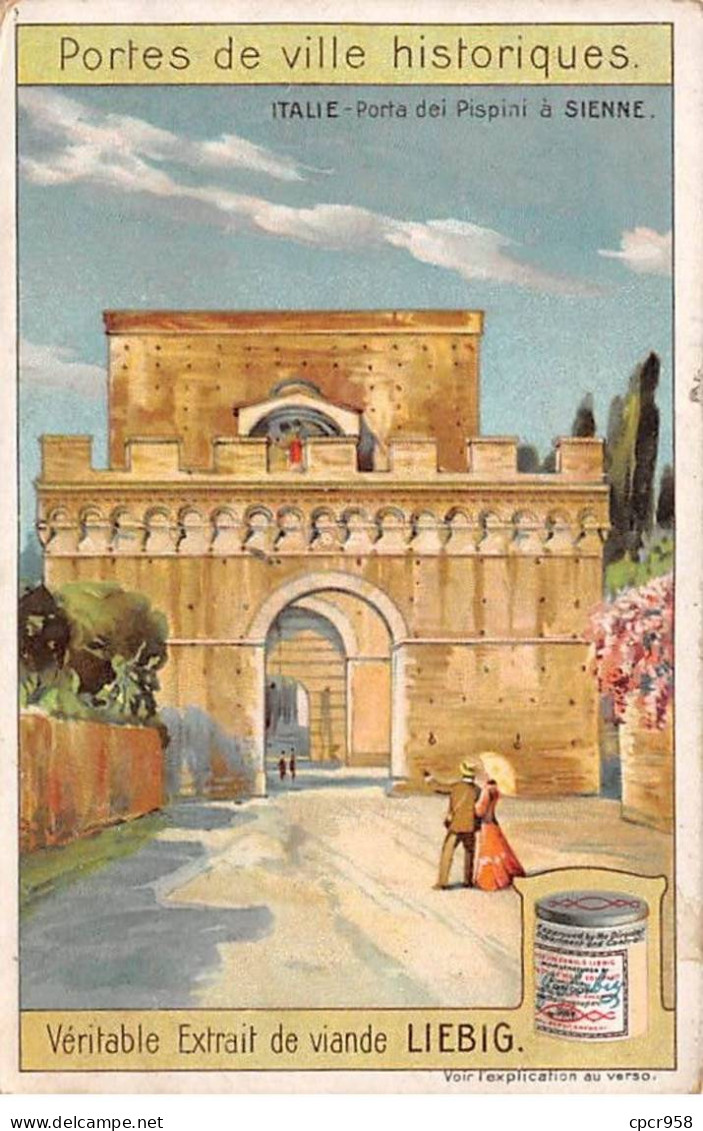 Chromos.AM13271.Liebig.Portes De Ville Historiques.Italie.Porte Dei Pispini à Sienne - Liebig