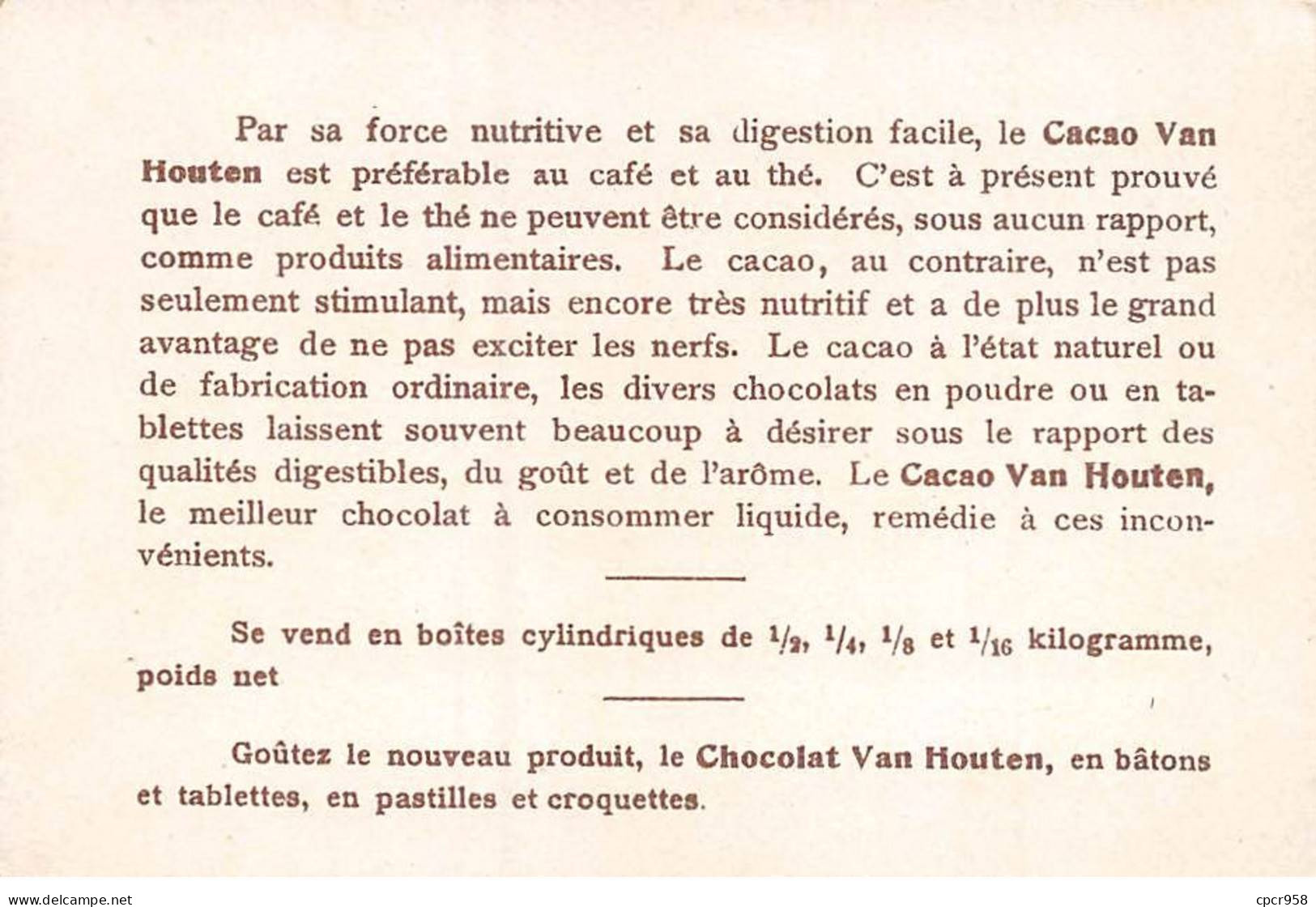 Chromos.AM16459.8x12 Cm Environ.Chocolat.Van Houten.Le Canal De Suez (le Bassin) - Van Houten