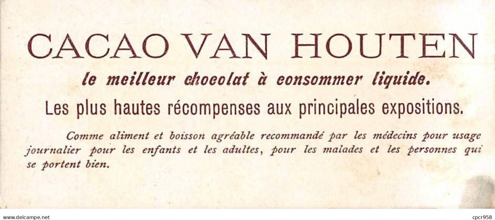 Chromos -COR11151 - Cacao Van Houten - Ecole De St Cyr - 5x12cm Env. - Van Houten