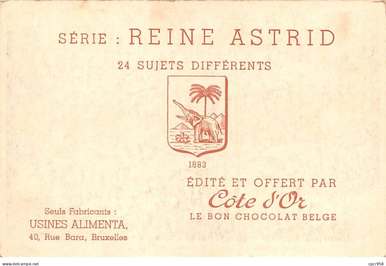 Chromos -COR11060- Chocolat Côte D'or - Reine Astrid - Roi- Défilé- Liège- Foule - 8x12cm Env. - Côte D'Or