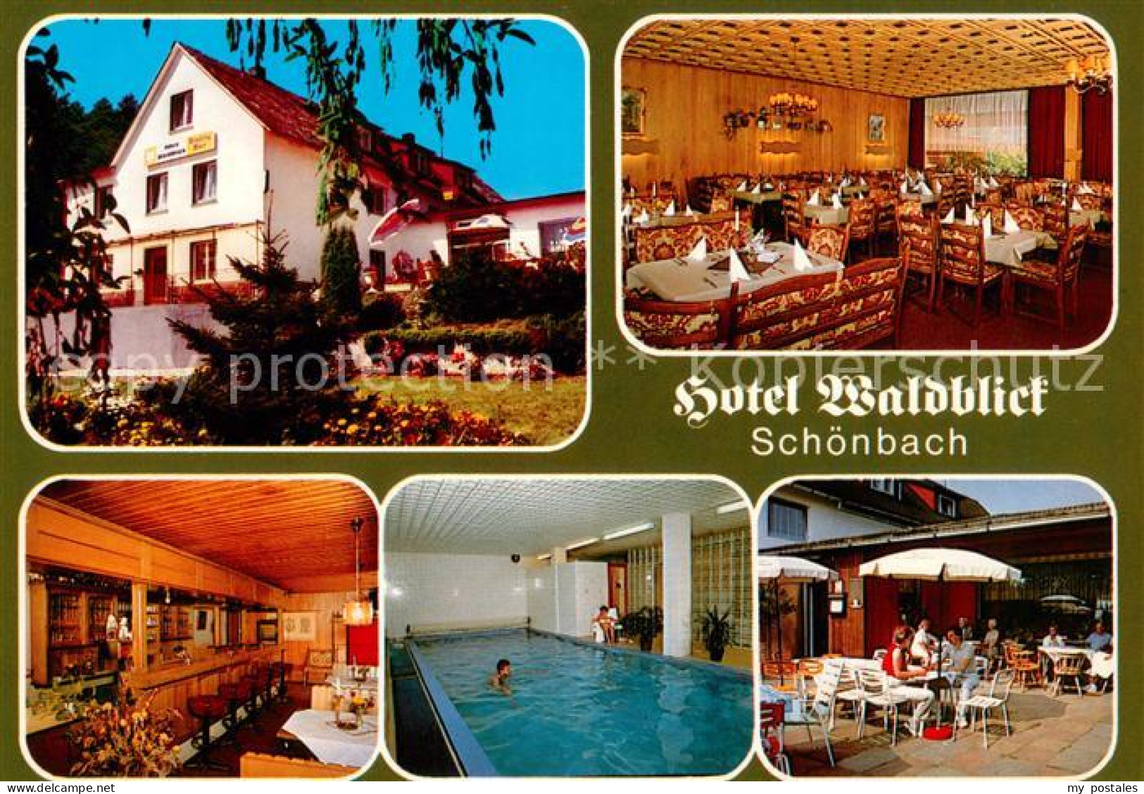 73651616 Schoenbach Dillkreis Hotel Waldblick Restaurant Cafe Hallenbad Schoenba - Herborn