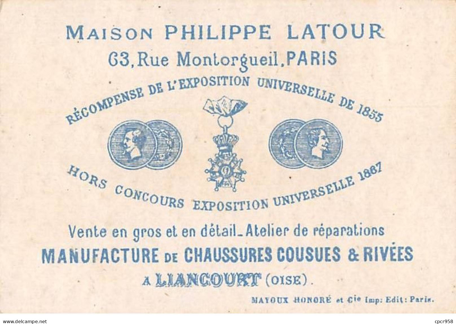 Chromos -COR10853 - Chocolat Guérin-Boutron- Maison Philippe Latour- Hommes- Cheval- Kangourou - Perroquet - 7x10cm Env. - Other & Unclassified