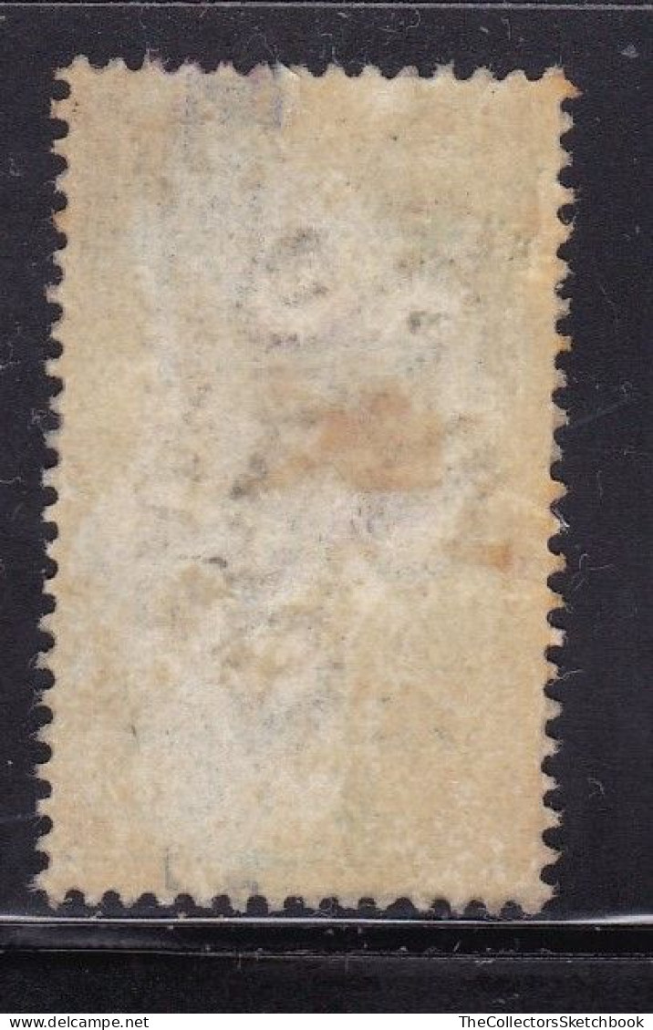 GB  EV11 Fiscals / Revenues Foreign Bill 1/- Green Barefoot 124. Overprint 'Colonial Bank ' Good Used - Revenue Stamps