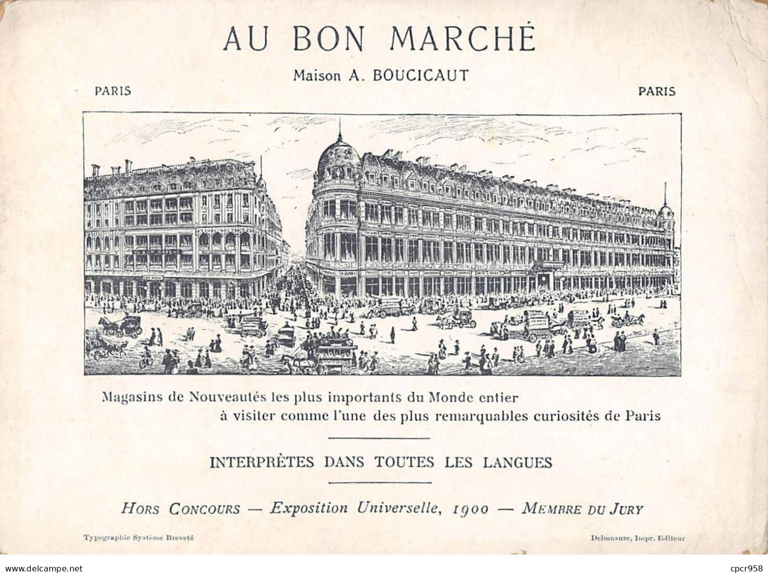 Chromos.AM16784.11x16 Cm Environ.Au Bon Marché.Ali-baba Et Les 40 Voleurs.N°1.Ali-baba Coupant Du Bois Dans La Forêt... - Au Bon Marché