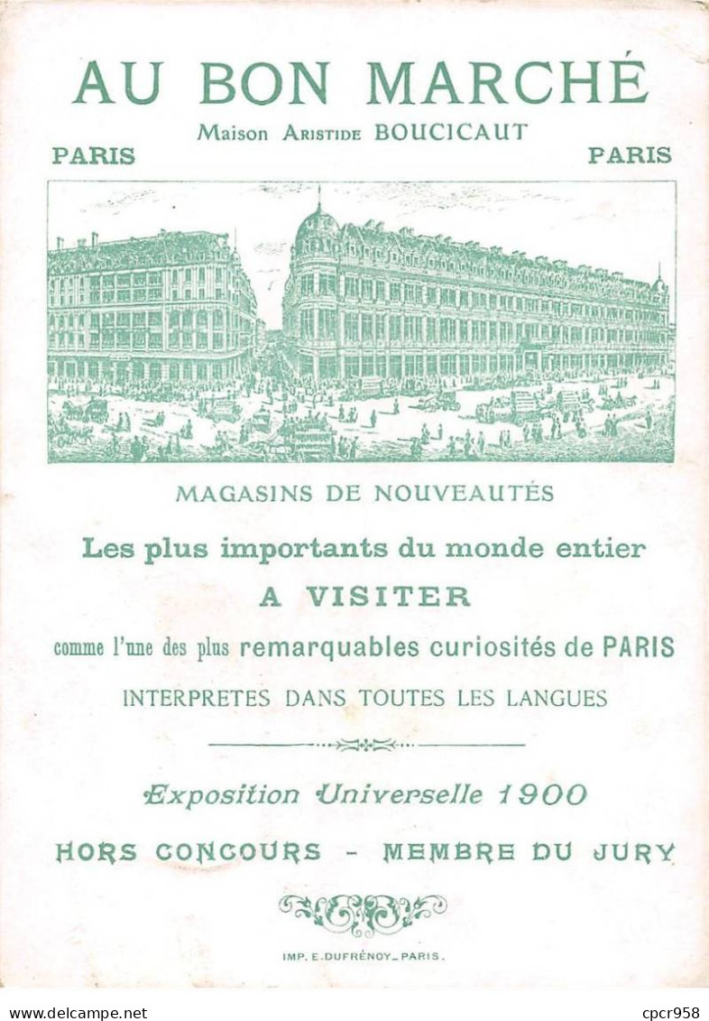 Chromos.AM16776.11x16 Cm Environ.Au Bon Marché.La Cigale Et La Fourmi.N°6.Que Faisiez-vous Au Temps Chaud ? - Au Bon Marché