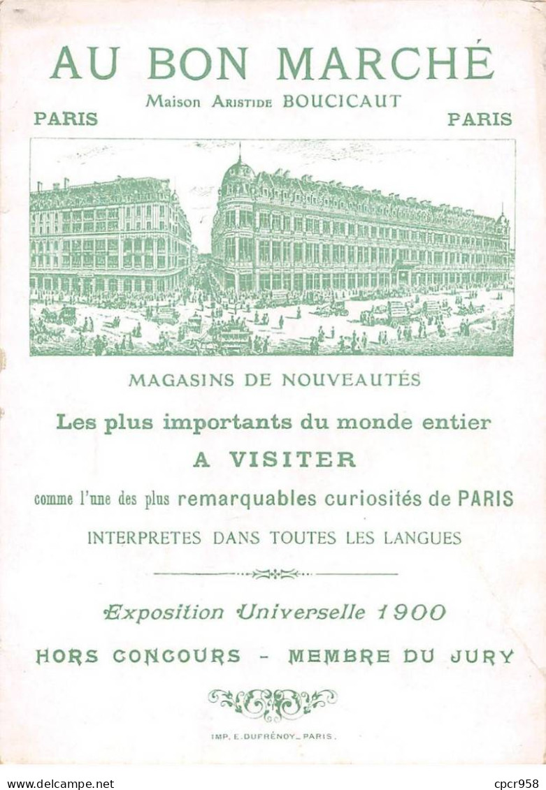 Chromos.AM16775.11x16 Cm Environ.Au Bon Marché.La Cigale Et La Fourmi.N°2.Se Trouva Fort Dépourvue... - Au Bon Marché