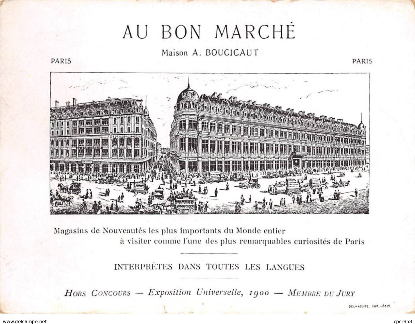 Chromos.AM16778.11x16 Cm Environ.Au Bon Marché.Une Promenade En Automobile.N°3.Le Jeune Wattman Se Demande... - Au Bon Marché