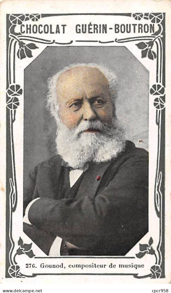 Chromos -COR11603 - Chocolat Guérin-Boutron - Gounod - Compositeur De Musique -  6x10cm Env. - Guerin Boutron