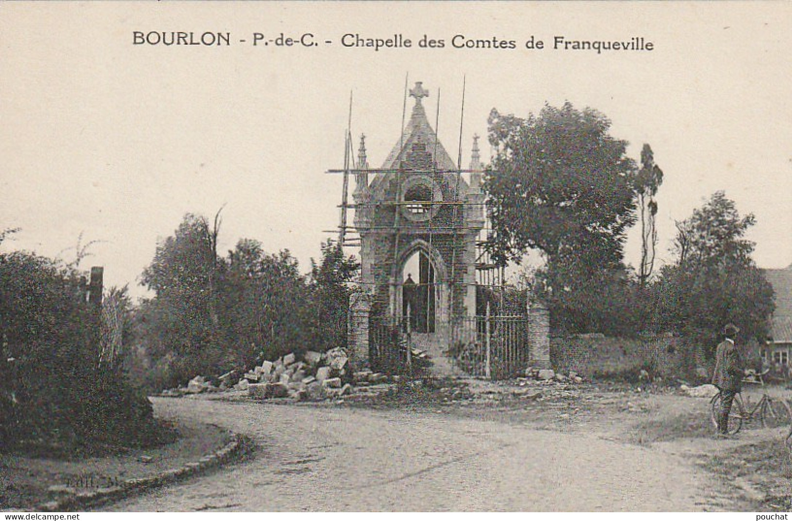 ZY 86-(62) BOURLON - CHAPELLE DES COMTES DE FRANQUEVILLE - 2 SCANS - Otros & Sin Clasificación