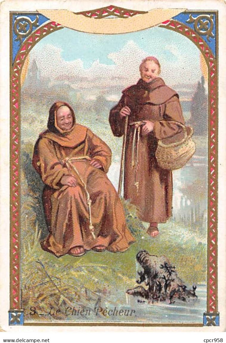 Chromos -COR11399 - Chicorée Lervilles - Moines - Chien Pêcheur -  10x7cm Env. - Tea & Coffee Manufacturers