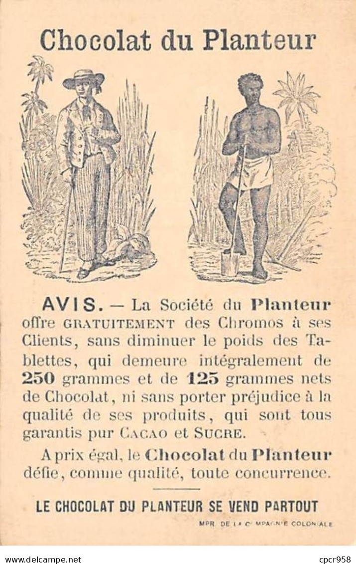 Chromos -COR11317 - Chocolat Du Planteur - Quai Aux Fleurs - Hommes - Femmes - Enfants -  10x6cm Env. - Sonstige & Ohne Zuordnung
