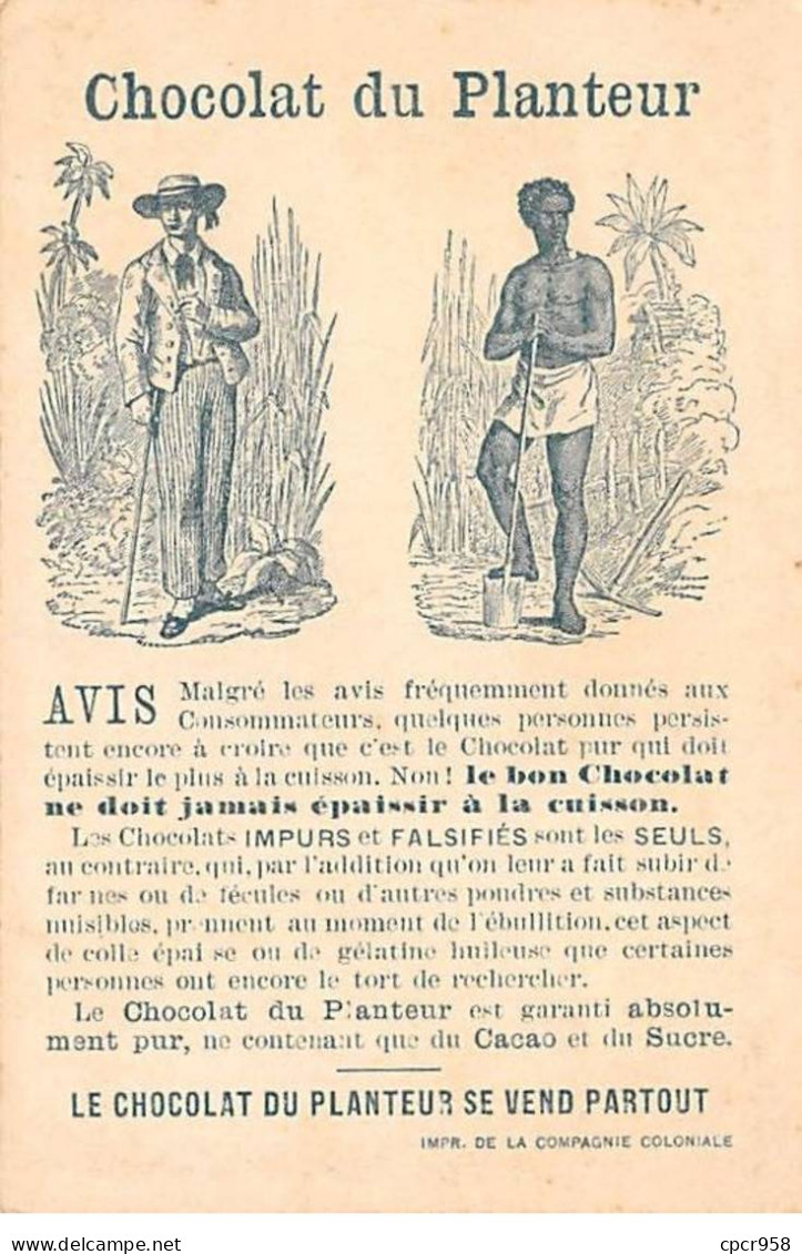 Chromos -COR11318 - Chocolat Du Planteur - Fleurs - Femme - Homme - Balançoire -  10x6cm Env. - Sonstige & Ohne Zuordnung